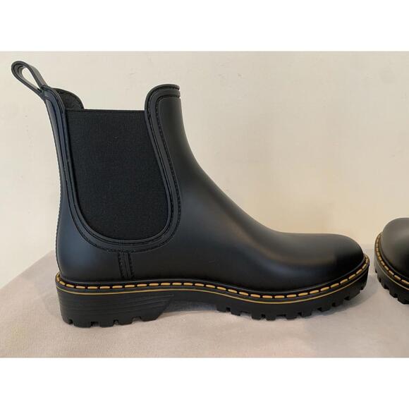 Igor Women's Soul Water Rain Rubber Black Boots Made in Spain Size 38 7.5 US - Picture 7 of 15